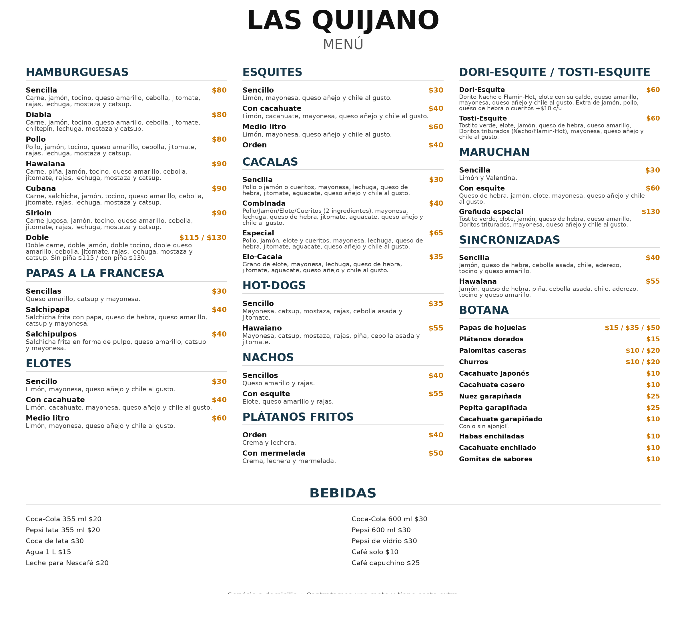 Menú