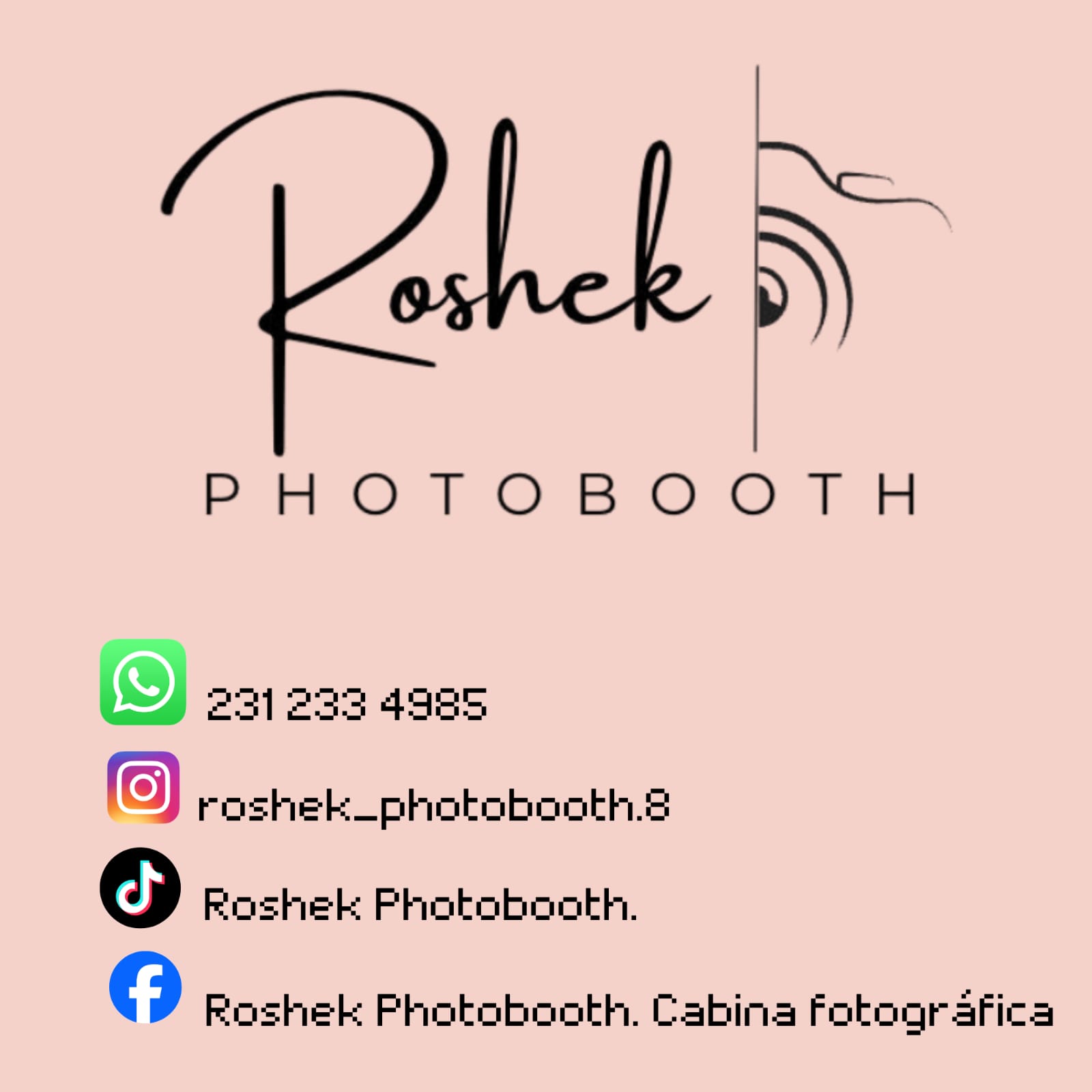 Roshek Photobooth logo